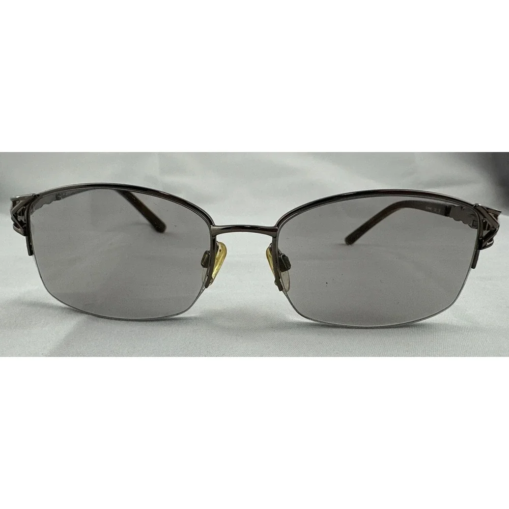 Sophia Loren's Beau Rivage 60 Eyeglasses Frame Women's Gunmetal Half‎ Rim 53-17